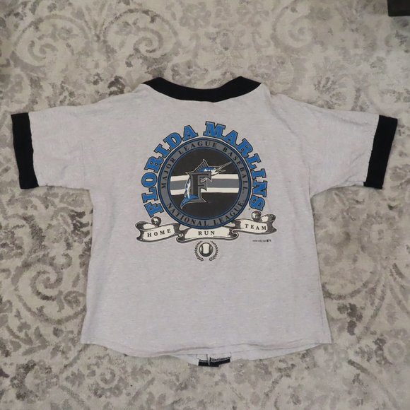 Vintage 1993 FLORIDA MARLINS Home Run Team Gray Jersey Large - Picture 5 of 7